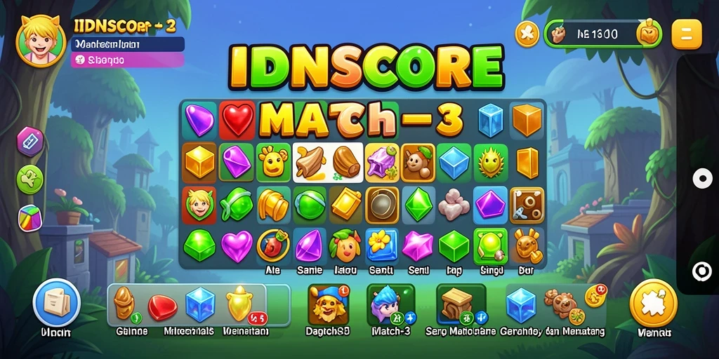 Gameplay seru IDNSCORE dengan grafis yang menarik.