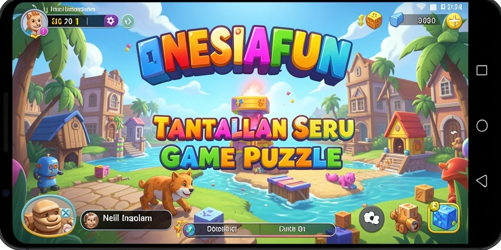 Screenshot gameplay NESIAFUN dengan tantangan puzzle yang menarik.